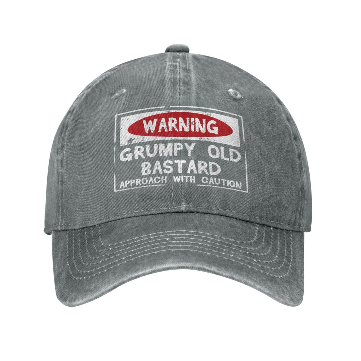 Philysonic funny hat front view with Grumpys Old Bastards graphic for casual daily wear