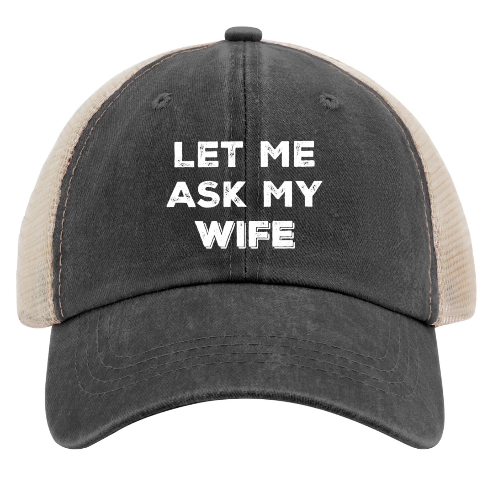Philysonic Let Me Ask My Wife design funny hat that sparks conversations