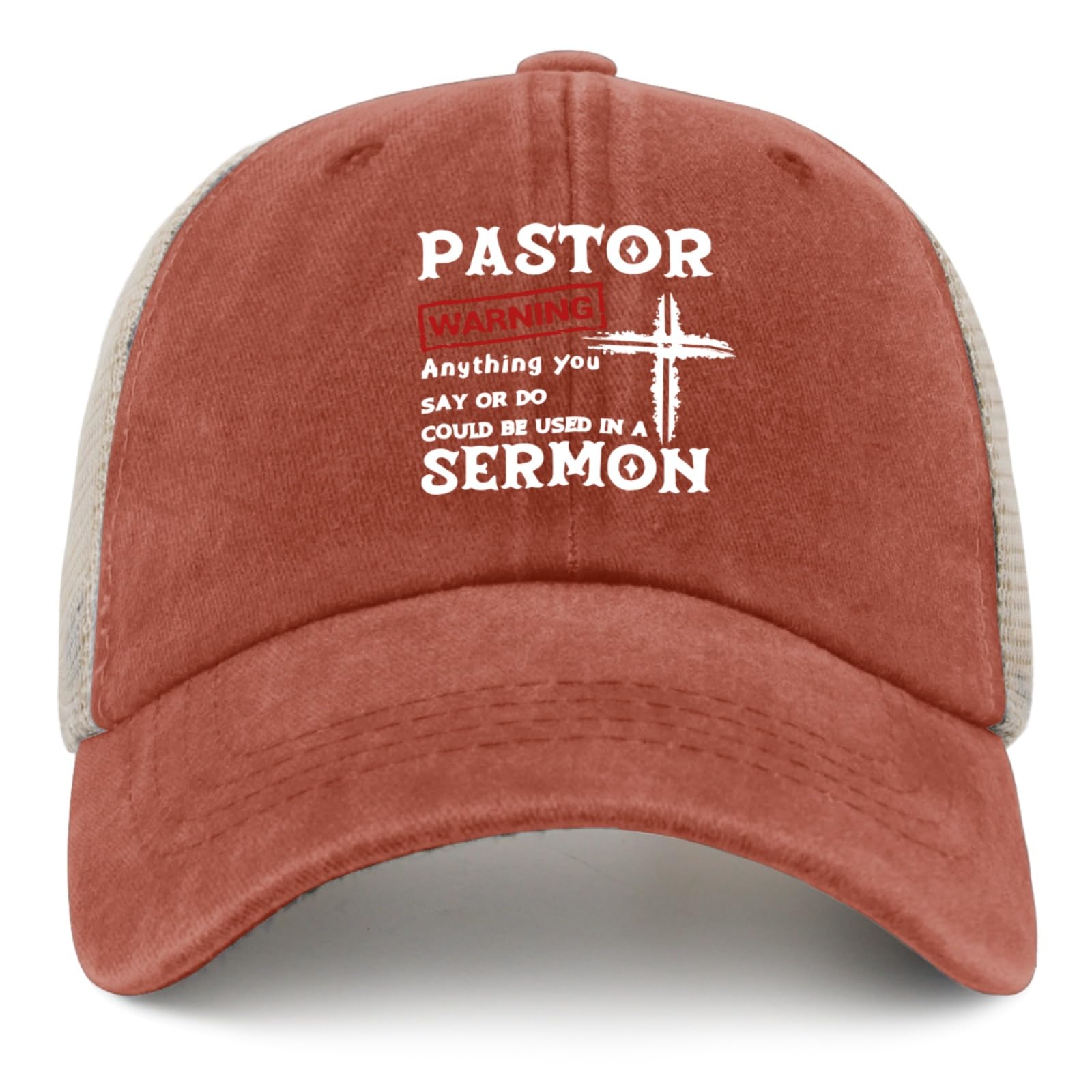 Philysonic Pastor Gift Trucker Hat back mesh for odor control and quick dry