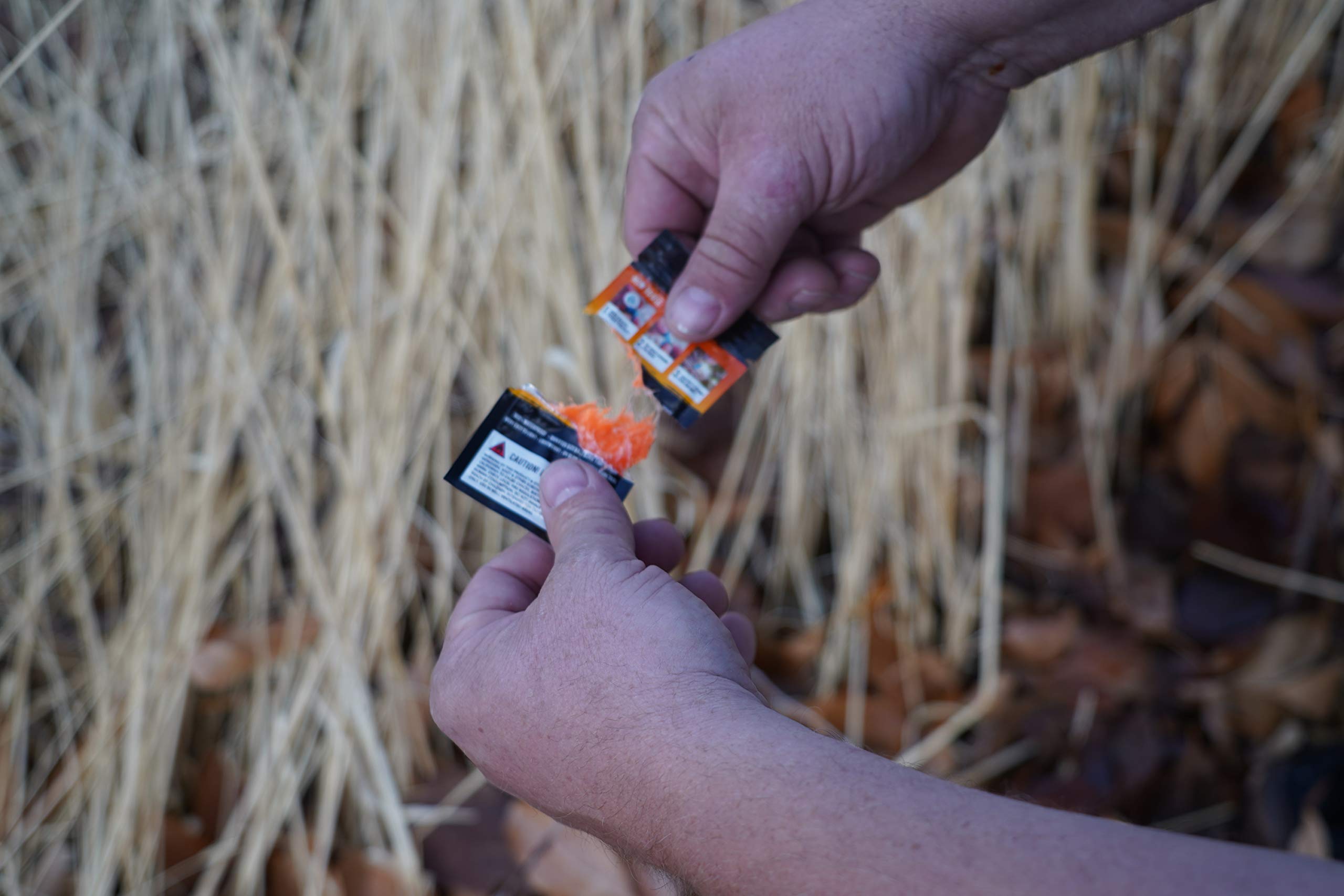 Phone Skope Pyro Putty sticks-to-wood focus helps light campfires quickly in damp conditions