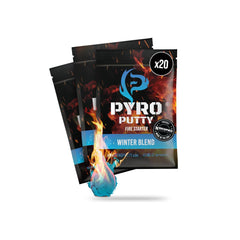 Phone Skope Pyro Putty 20ct packaging; durable fire starter for outdoor adventures.