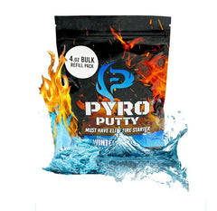 Phone Skope Pyro Putty Blue Winter Blend bag for easy cold-weather fire starting.
