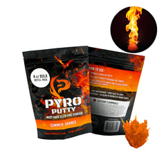 Phone Skope PYRO Putty burn test demonstrates reliable ignition in varied conditions.