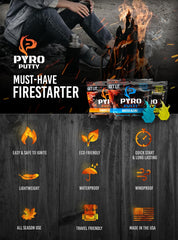 Phone Skope Pyro Putty burns up to 15 minutes for campfire setup.