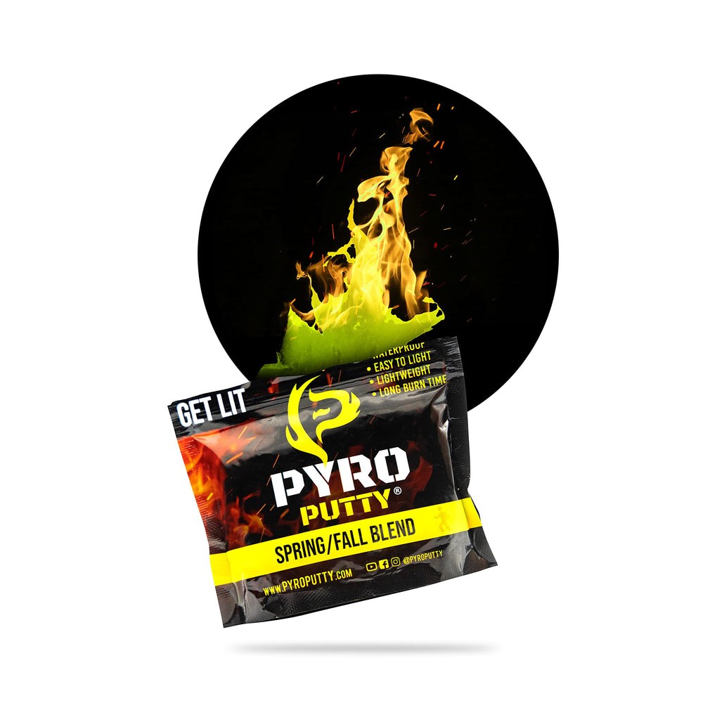 Phone Skope Pyro Putty emergency fire starter for survival kits.