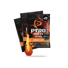 Phone Skope Pyro Putty in a foil packet ready for reliable campfire ignition.