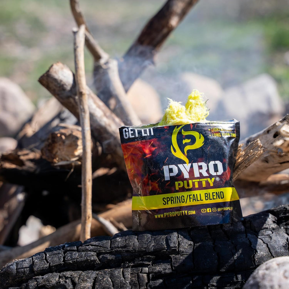 Phone Skope Pyro Putty compatible with mini survival kits for quick fires.