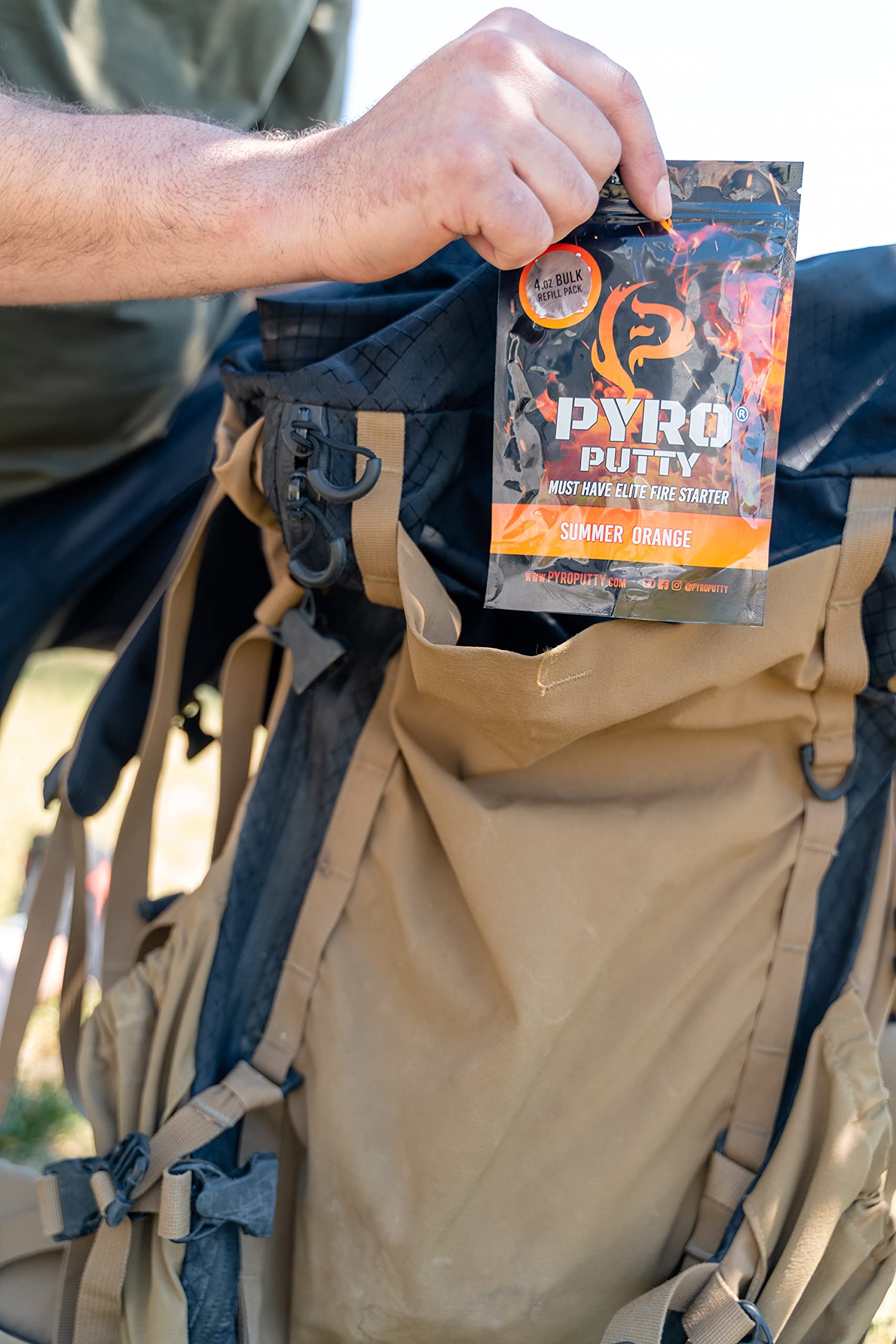Phone Skope PYRO Putty weather resistance shows burn in wind and rain.