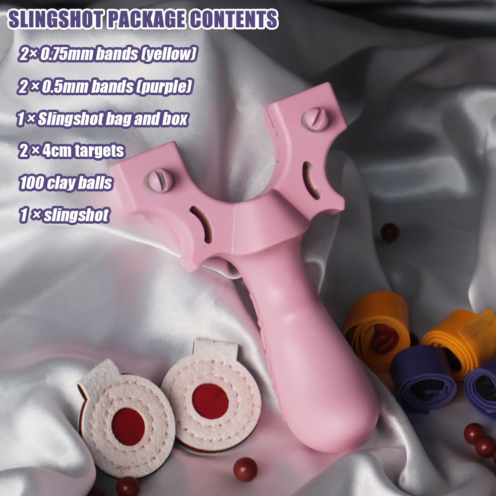 Piaoyu resin slingshot set clay pellets pack included for practice rounds