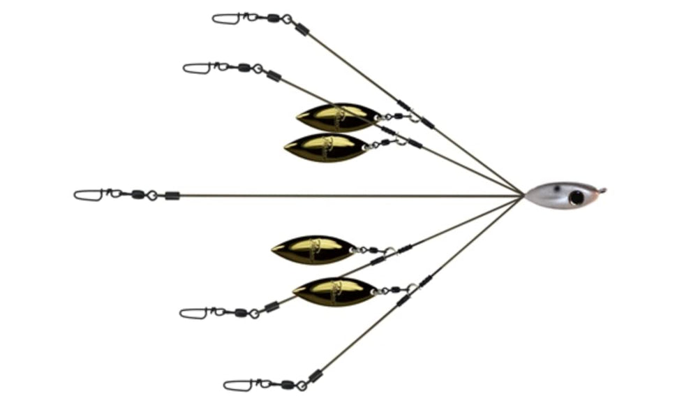 Picasso Bait Ball Finesse nose swivel and head prevent line twist during retrieves.