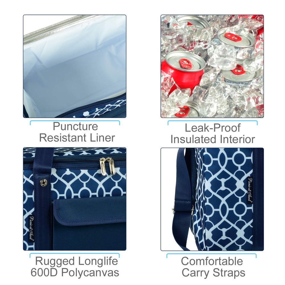 Picnic at Ascot 64-can cooler interior insulation for long-lasting chill.