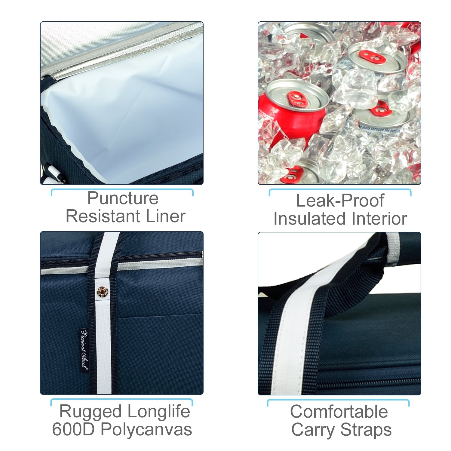 Picnic at Ascot folded-flat design saves space during storage.