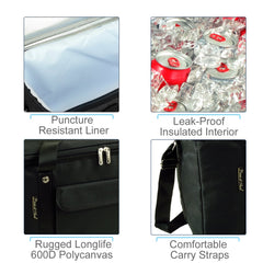 Picnic at Ascot leakproof liner prevents spills as ice melts.