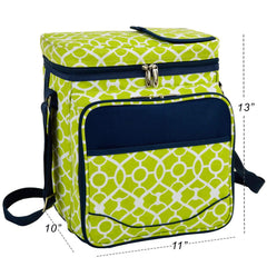 Picnic at Ascot Original insulated basket with divided thermal shield keeping food and wine organized