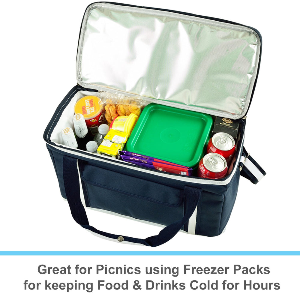 Picnic at Ascot shoulder strap enables easy carrying when full.