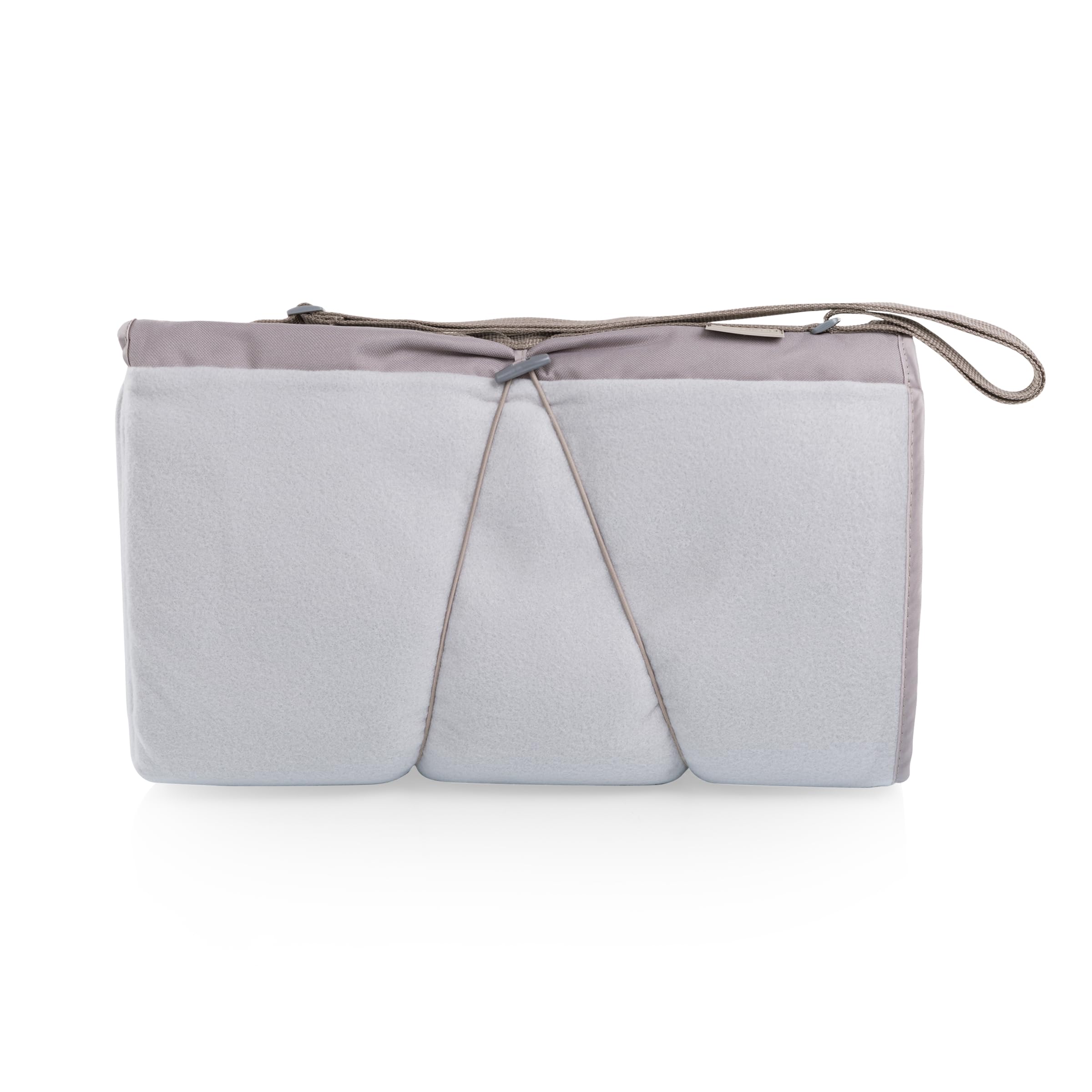 PICNIC TIME ONIVA Blanket Tote XL folded into a compact tote for travel.