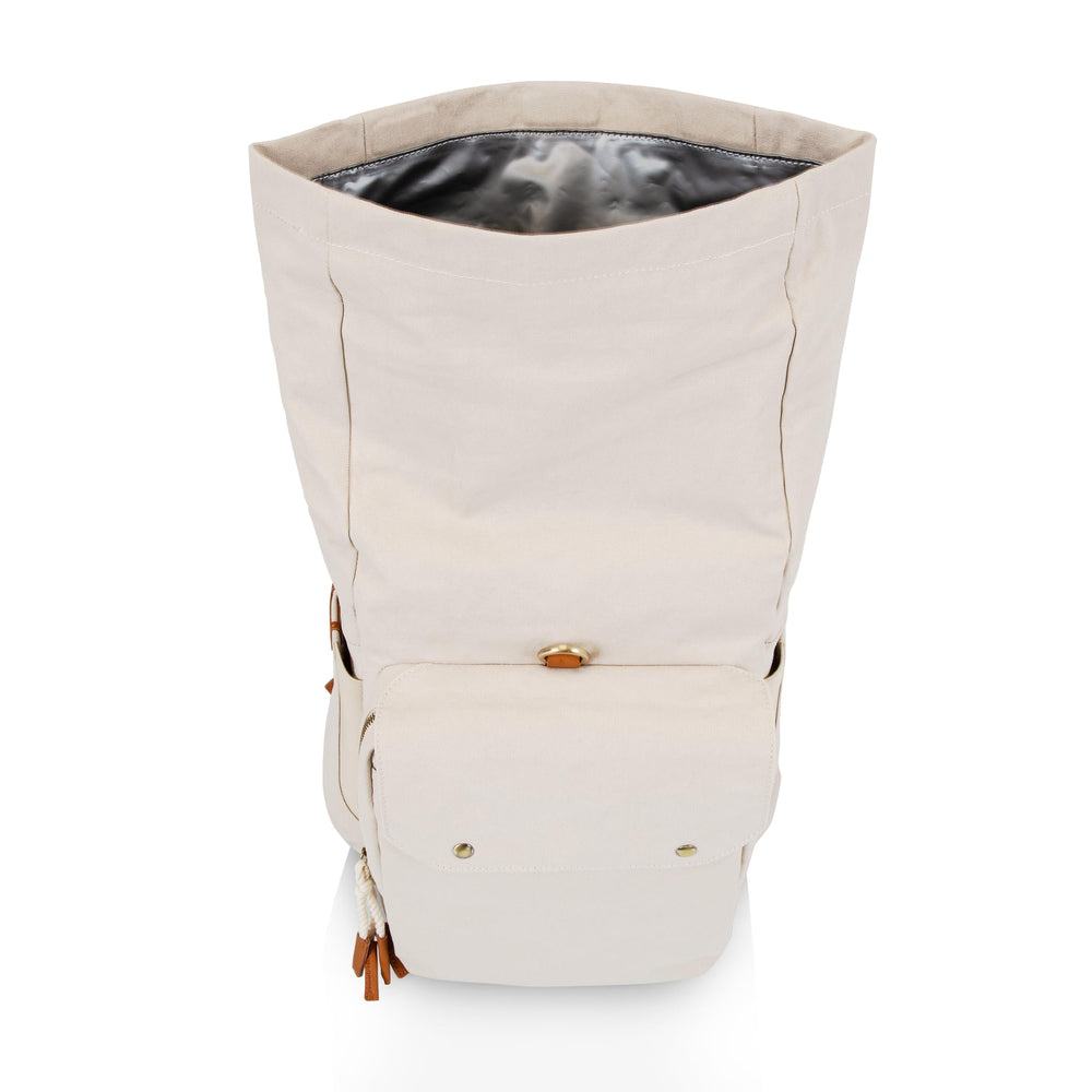 Picnic Time Carmel Roll Top Compartment Pocket showcases organized picnic gear