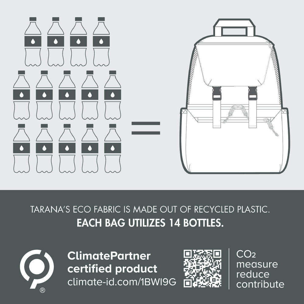 PICNIC TIME Coca-Cola Tarana Backpack Cooler mesh storage area expanded for towels or layers.