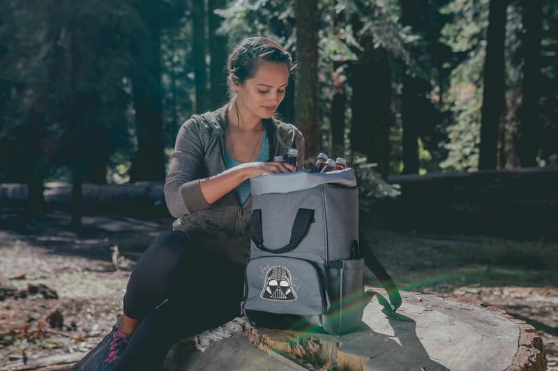 PICNIC TIME Darth Vader OTG roll-top backpack soft shell design for day trips