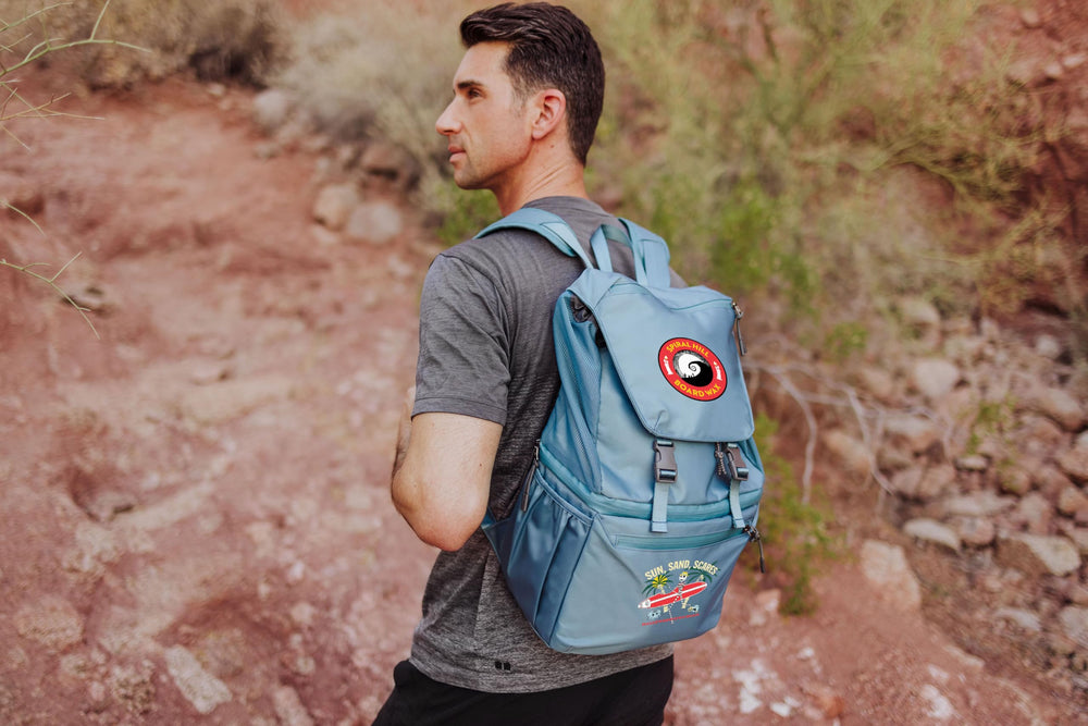 PICNIC TIME Tarana Aurora Blue design ideal for hikes and beach outings.