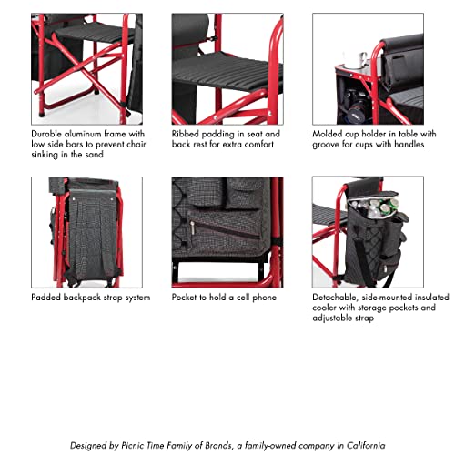 PICNIC TIME Fusion chair fabric resists weather and cleans easily for frequent use.