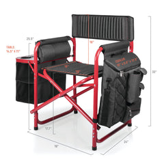 PICNIC TIME Fusion chair padded seat provides comfortable seating for outdoor relaxation.