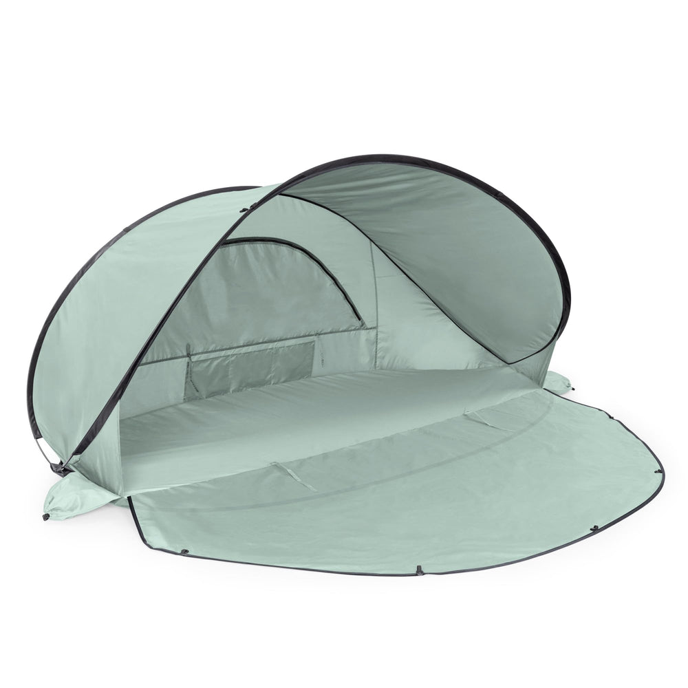 Picnic Time Manta portable beach tent provides instant pop-up shade.