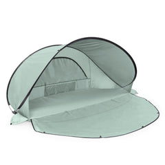 Picnic Time Manta portable beach tent provides instant pop-up shade.