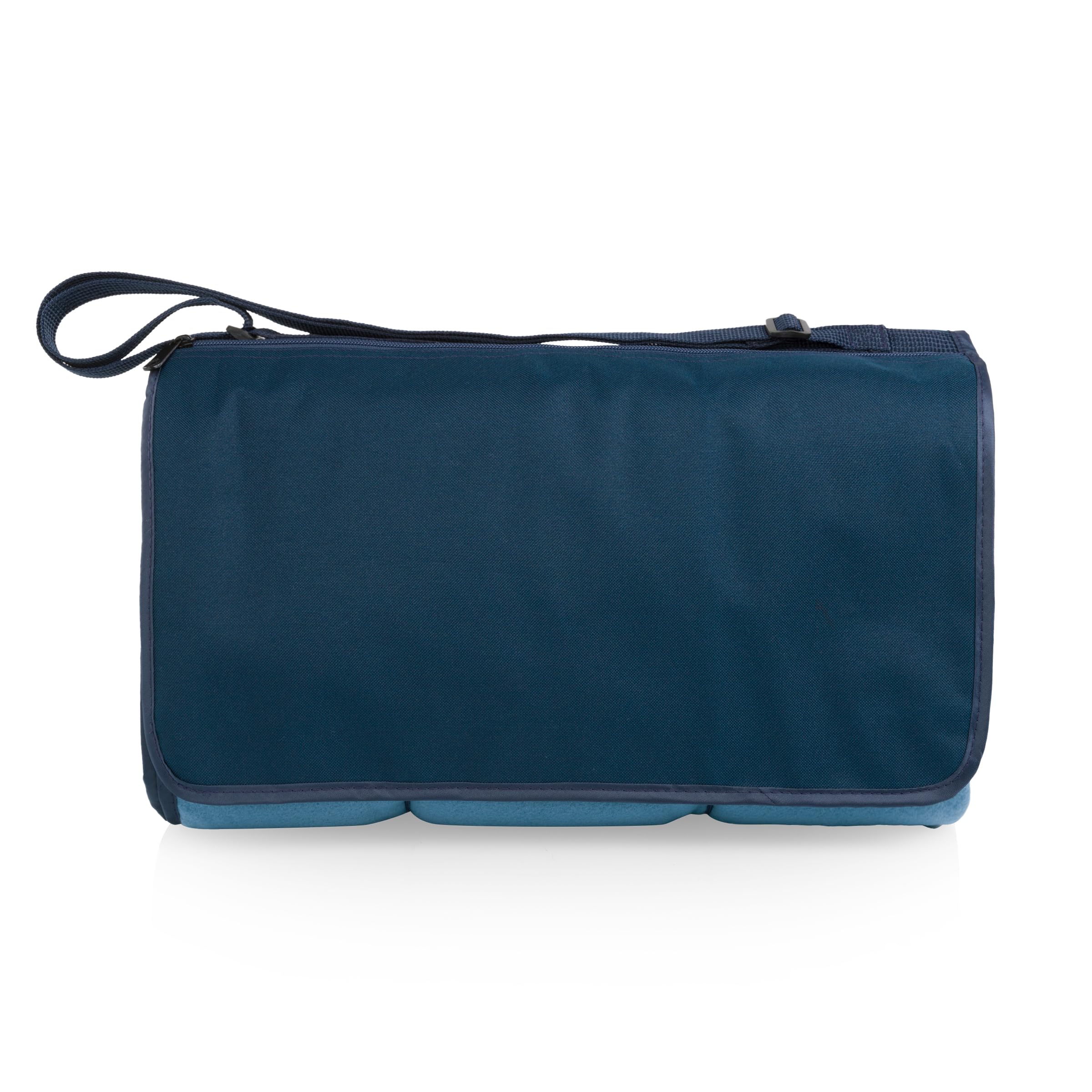 Waterproof backing visible on ONIVA Blanket Tote XL prevents damp grass