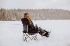 PICNIC TIME PTZ Camp Chair side view showing sturdy frame and comfortable profile