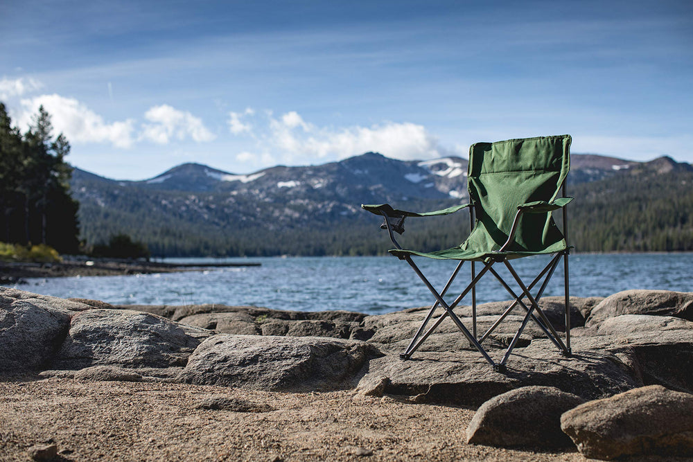 PICNIC TIME PTZ Camp Chair side profile highlighting long armrests.