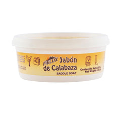 PIELUX Saddle Soap cleans and softens leather items like boots and gloves.