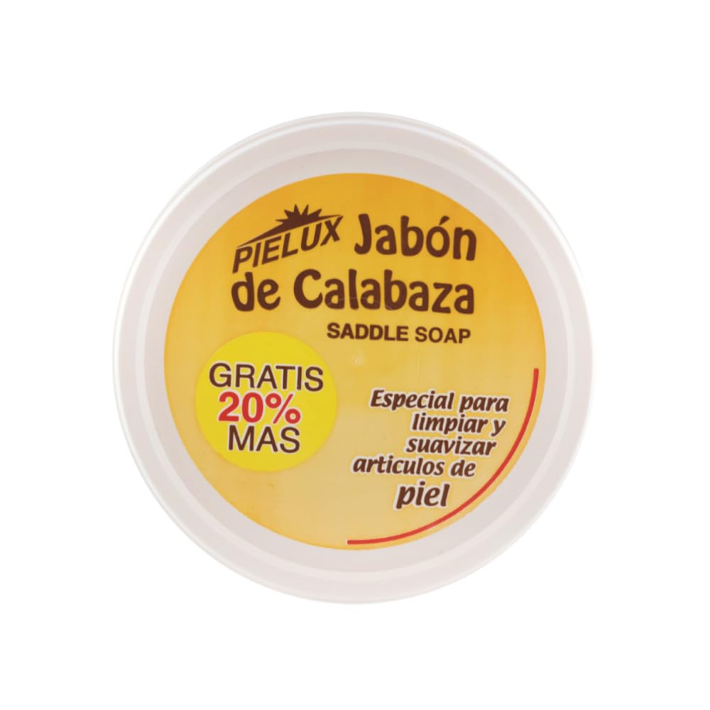 PIELUX Saddle Soap creamy lather moisturizes leather and removes dirt and grime.