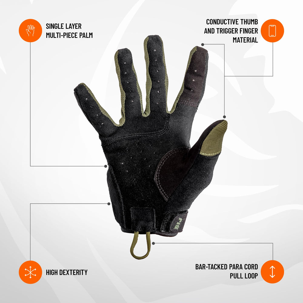 PIG Alpha trigger finger with Clarino material for enhanced sensitivity.