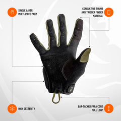 PIG Alpha trigger finger with Clarino material for enhanced sensitivity.