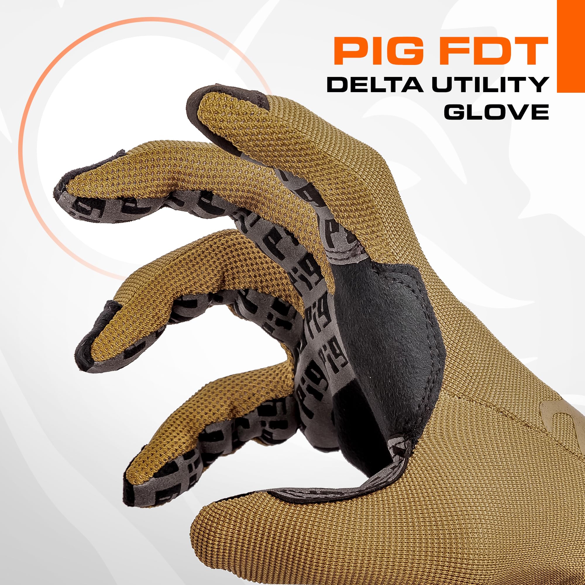 PIG Delta Utility Gloves touchscreen forefinger enables device use without removing gloves.
