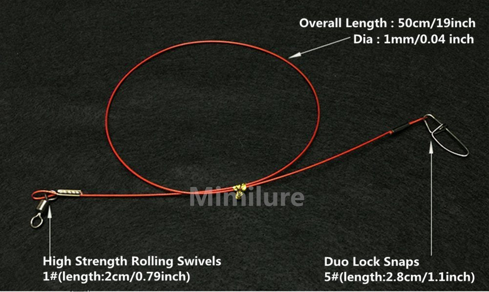 Pike and catfish leader, 100-120lb test