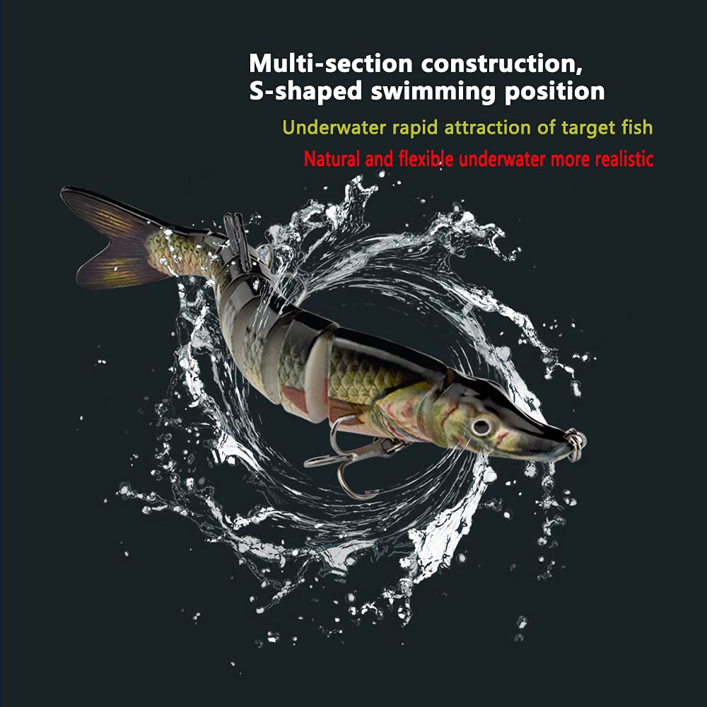 Pike lures 3D eyes and textured body detail