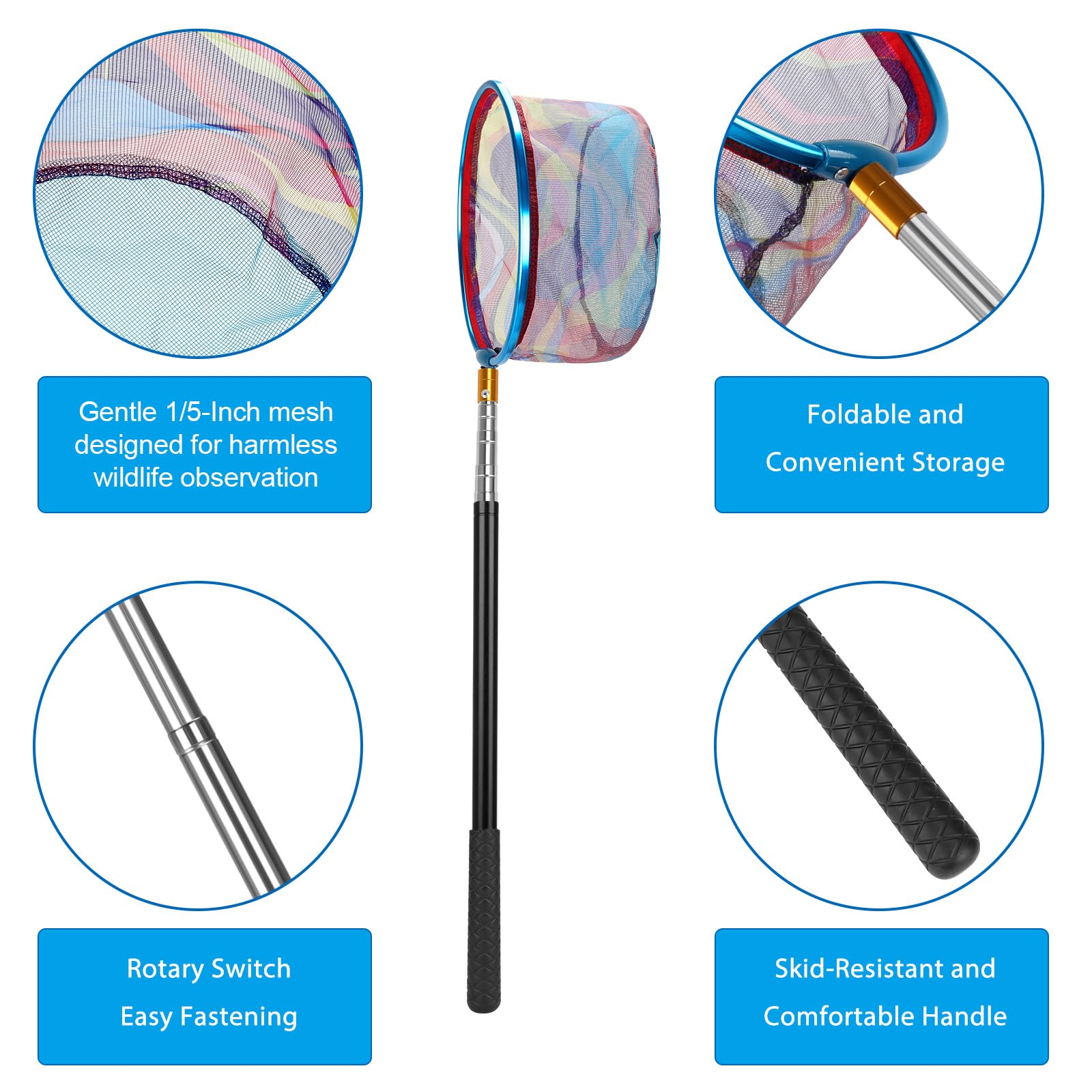 Fishing net with an 8.7 inch diameter for small catches
