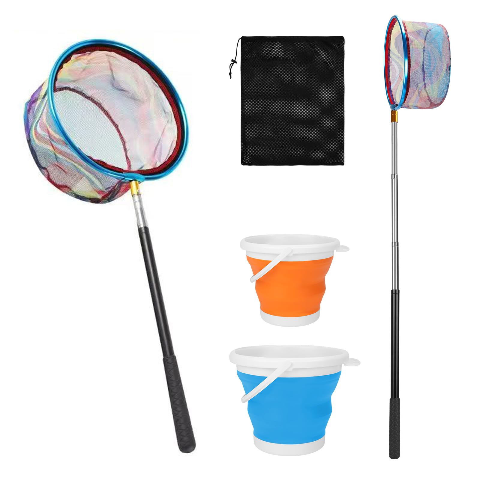 PilavAloo kids fishing net set with extended handle
