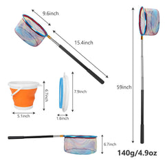Two collapsible kids fishing nets