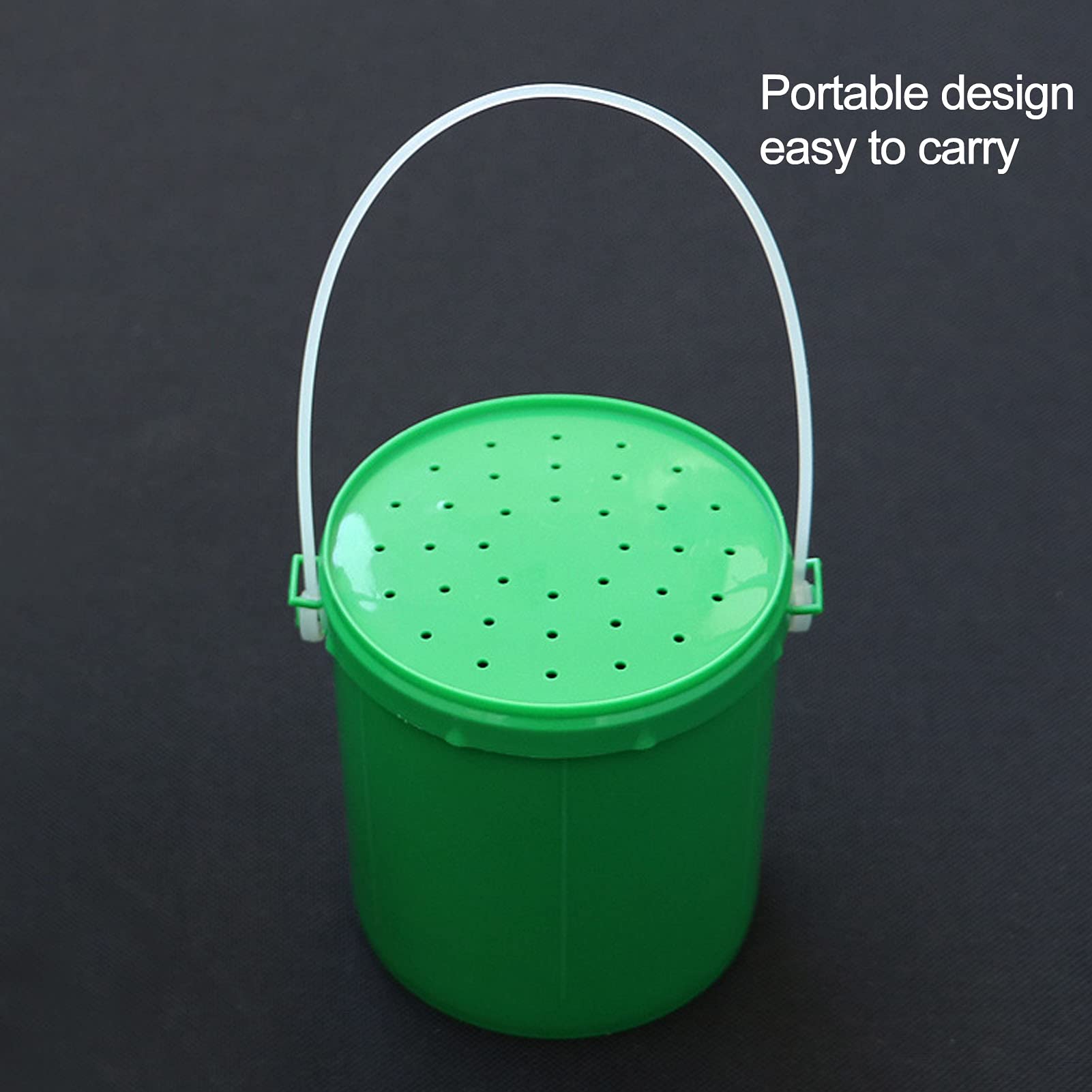 Pilipane Worms Bait Holder with handle, portable design for on the go fishing.