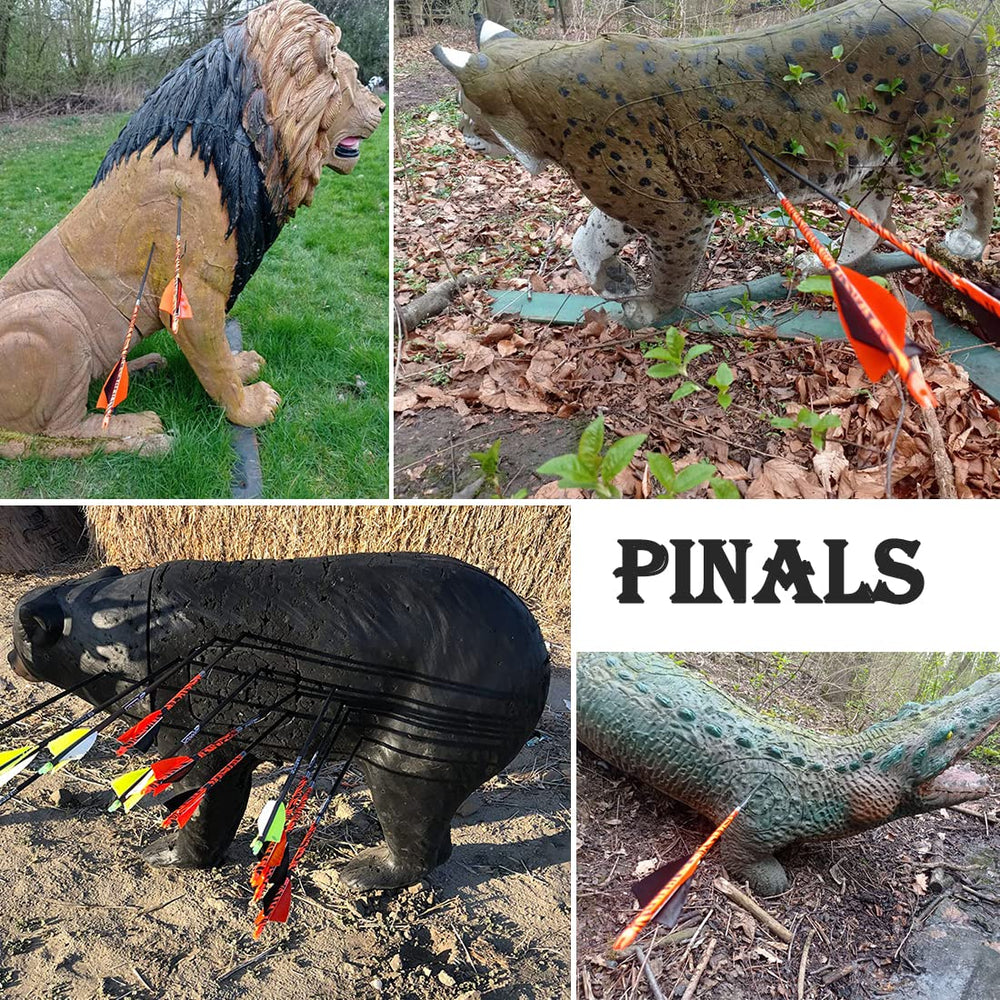 Pinals Archery 100-grain points seat securely with inserts for reliable reuse.