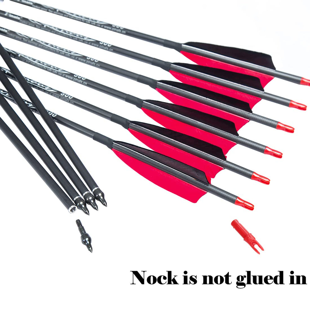 Pinals Archery 4-inch turkey feather fletching for faster flight and stability