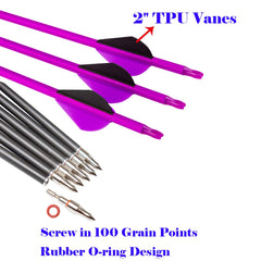 Pinals Archery 30in arrow pack ready for field targets and practice
