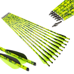 Pinals Archery crossbow bolt, 20-inch, 400 grain, yellow fletching for reliable flight.