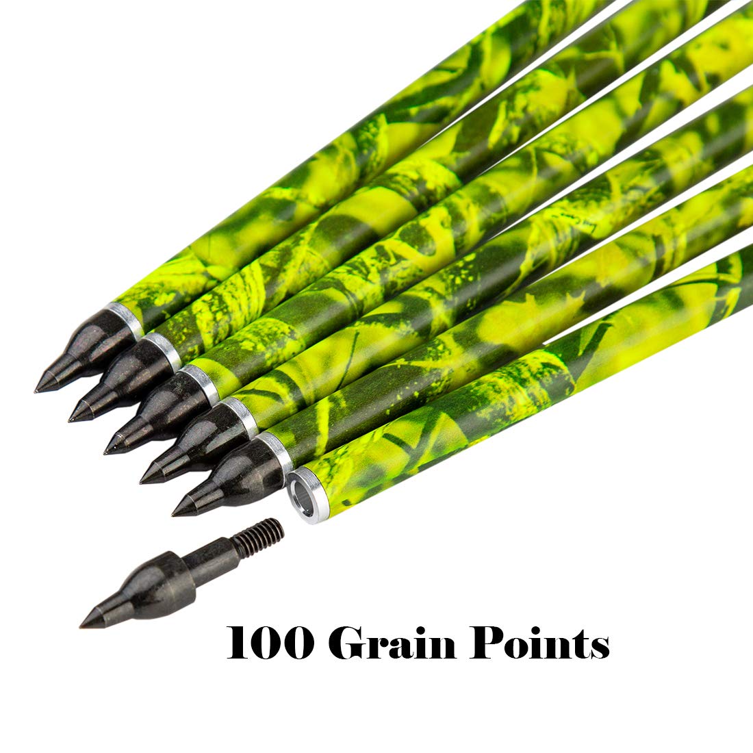 Pinals Archery removable half-moon nock for easy maintenance.