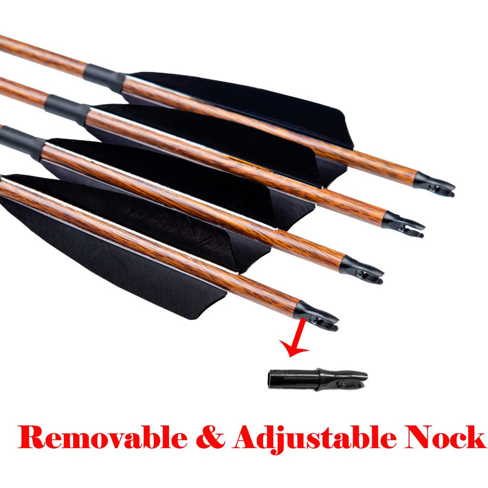 Pinals Archery 4 inch turkey feather fletching for durable stabilization
