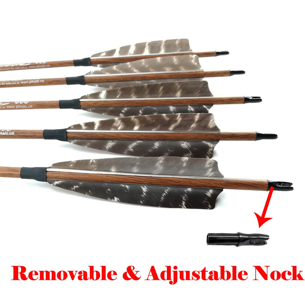 Pinals aluminum inserts included for easy replacement after cutting shafts.