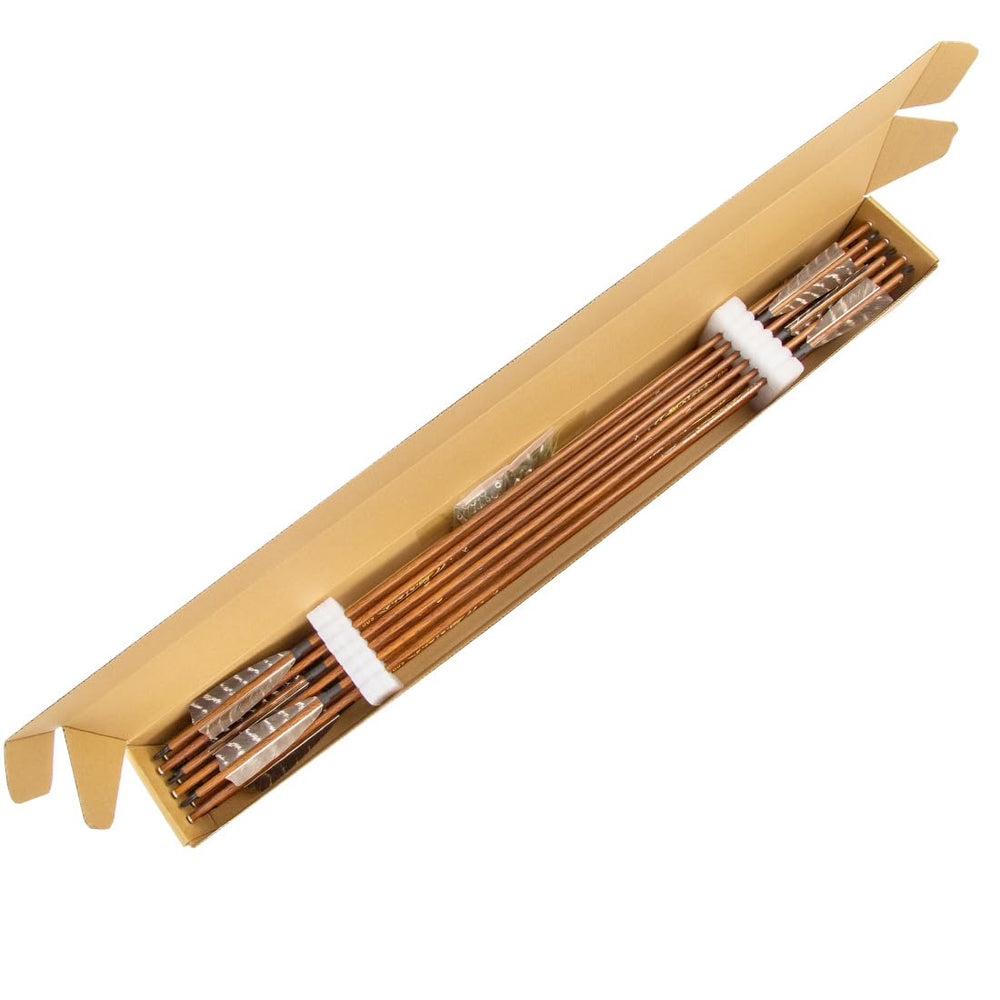 Pinals arrows compatible with recurve, longbow, and compound setups for versatile use.